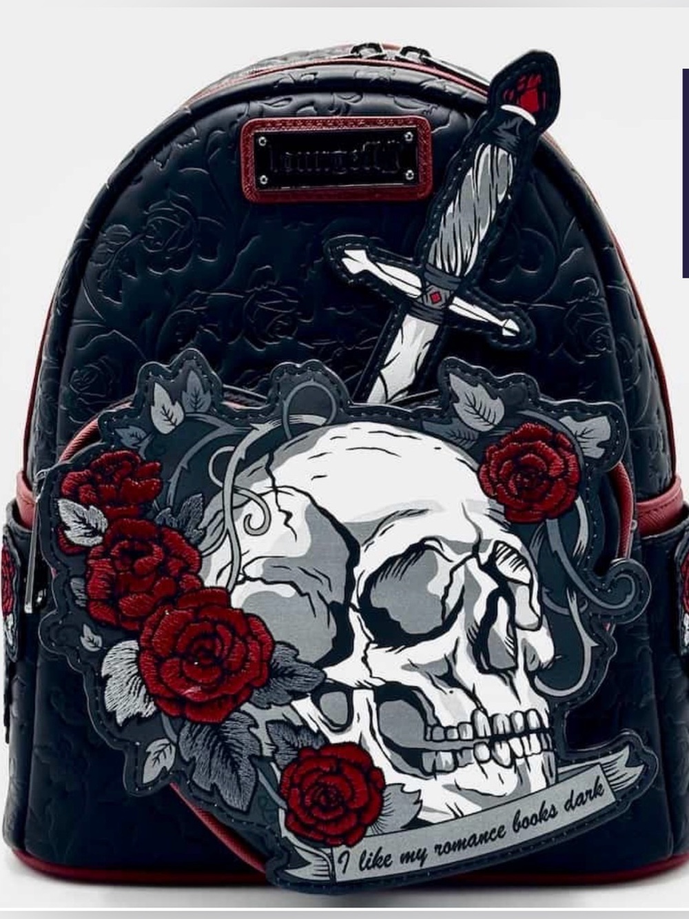 LOUNGEFLY EXCLUSIVE NWT DARK ROMANCE BACKPACK. STUNNING! VEGAN LEATHER!